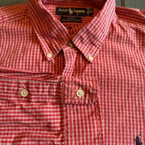 Ralph Lauren Blake Button Down Shirt Long Sleeve Plaid Cotton Casual XL‎